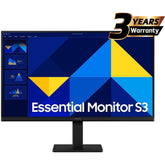 Samsung S3 Essential (D300) 24" Full-HD, IPS Flat Monitor, 100Hz, 5MS (GTG), Super Slim Design, Eye-Care Mode & Flicker Free | LS24D300GAMXUE |